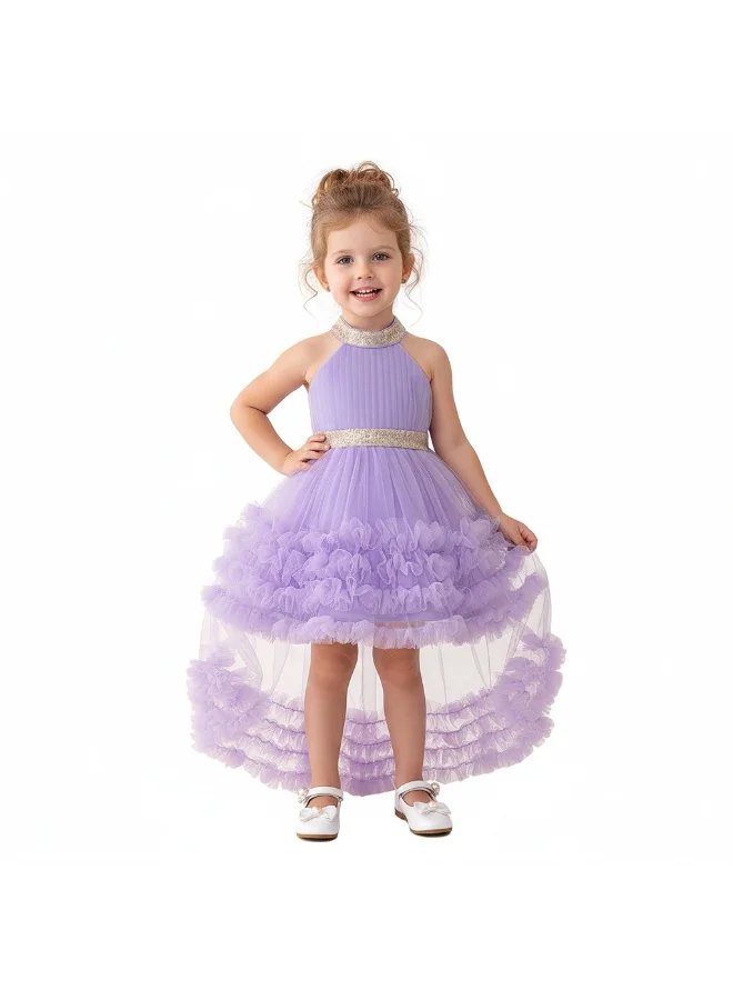 D'Daniela Ruffled Tulle Dress