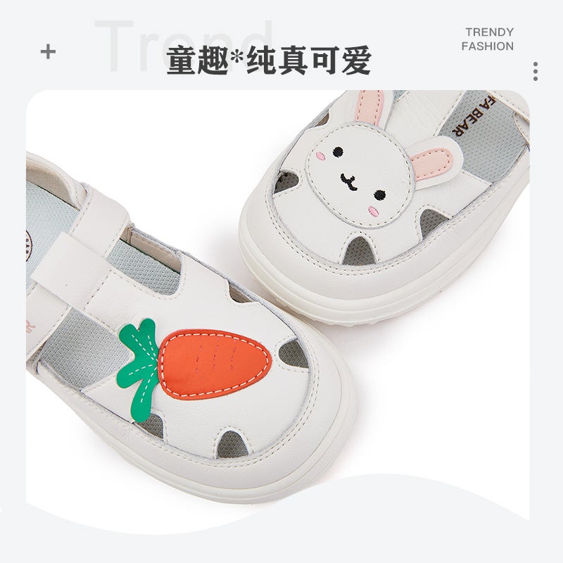 Summer Sweet Girls Sandals Cartoon Soft Bottom Baby Shoes Soft Bottom Comfortable Kindergarten Indoor Shoes - Image 3