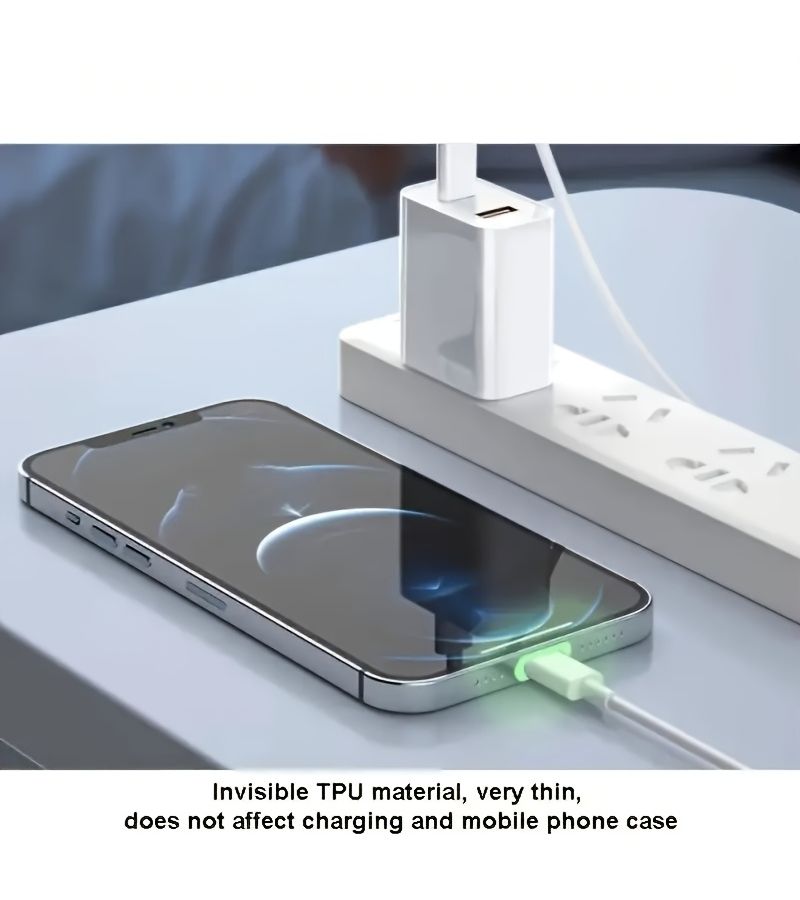 20pcs Glow In The Dark TPU Charging Port Protector For iPhone Anti Scratch - Image 5