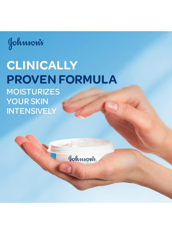 Johnson's Skin Balance Face and Body Cream, clinically proven formula moisturizes your skin intensively to help restore its pH for balanced, hydrated, and healthy-looking skin 300ml - Image 4