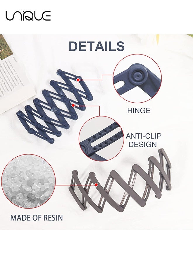 Unique 5PCS Folding Hair Band – Foldable Anti-Slip Headband, Lightweight Durable Compact, Secure Comfy Fit, Y2K Fashion - for Washing Makeup Travel Outdoor Fashion Hair Accessories - Unisex - Image 3