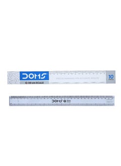DOMS Doms Q Series Transparent Scale 30 cm Length (Pack of 10)  - Image 1
