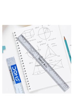 DOMS Doms Q Series Transparent Scale 30 cm Length (Pack of 10)  - Image 2