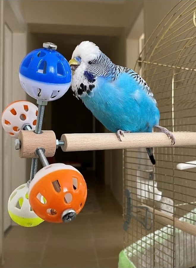 لعبة جثم مع الكرات الدوارة للطيور ، الببغاء ، الببتوغار ، الببغاوات ، الببغاوات ، الكوكاتيل ، والمزيد - Image 1
