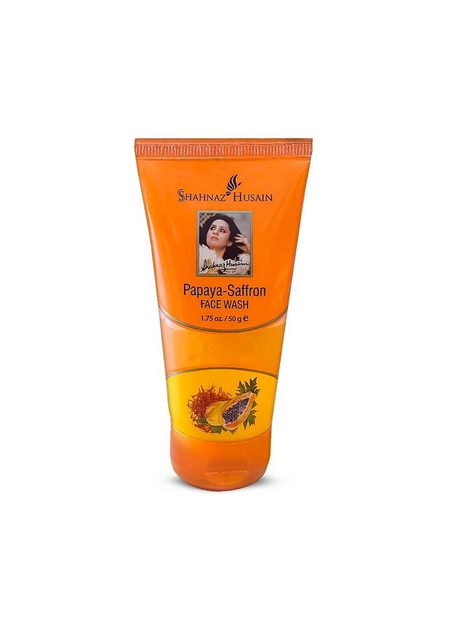Shahnaz Husain Papaya-Saffron Face Wash |50g. (Pack of 2) - Image 2
