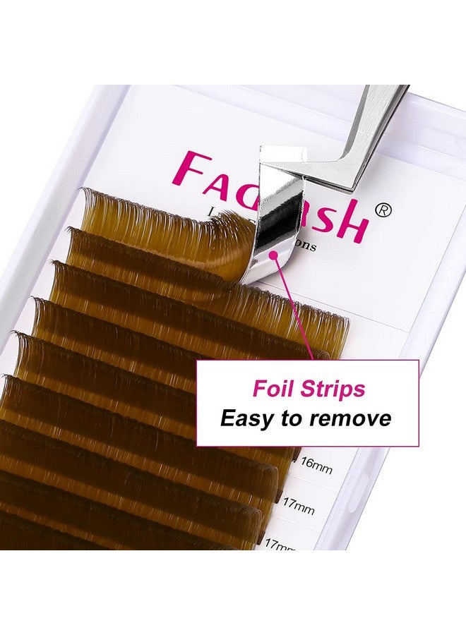 FADLASH easy fan Volume Lashes,Curl Volume Lash Extensions 8-14mm Mixed Tray Brown Color Blooming Eyelash Extension Volume (Blond 0.07-D, 8-14mm) - Image 3