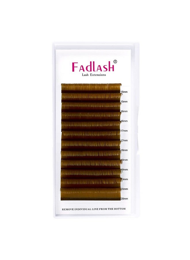 FADLASH easy fan Volume Lashes,Curl Volume Lash Extensions 8-14mm Mixed Tray Brown Color Blooming Eyelash Extension Volume (Blond 0.07-D, 8-14mm) - Image 2