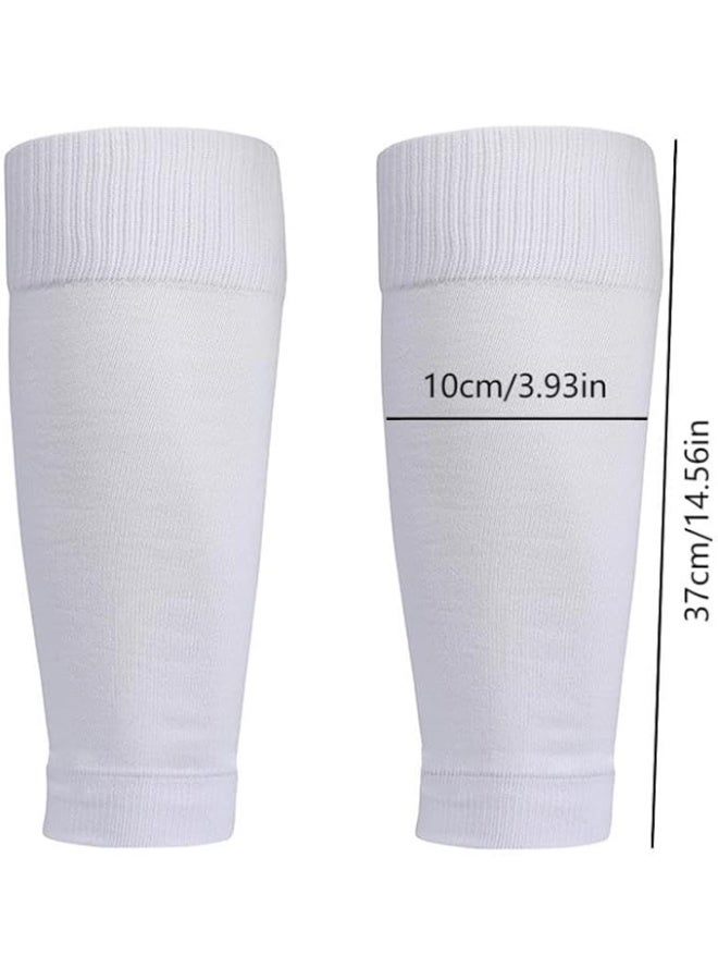 Showday Soccer Shin Guards for Men Soccer Socks Football Calf Shin Pads Mens Grip Soccer Socks Shin Sleeves Socks for Soccer Football 3pair Set - Image 4