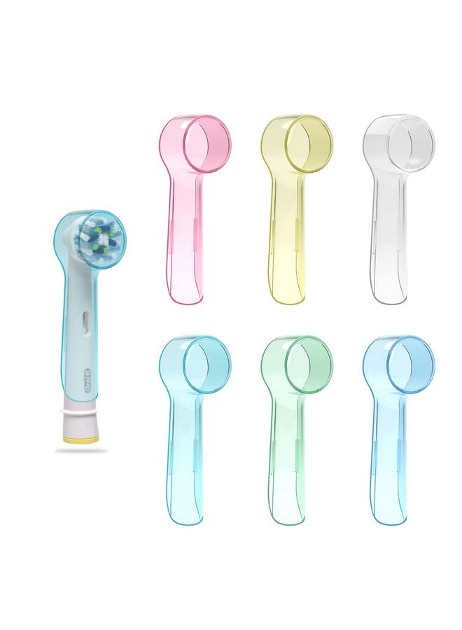 Nincha Pack of 6 Nincha Toothbrush Caps for Oral-B Round Toothbrush Heads in Multiple Colors - PC Material, Travel and Home Friendly - Image 1