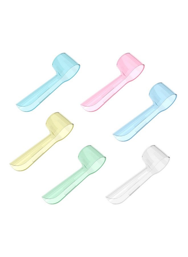 Nincha Pack of 6 Nincha Toothbrush Caps for Oral-B Round Toothbrush Heads in Multiple Colors - PC Material, Travel and Home Friendly - Image 2