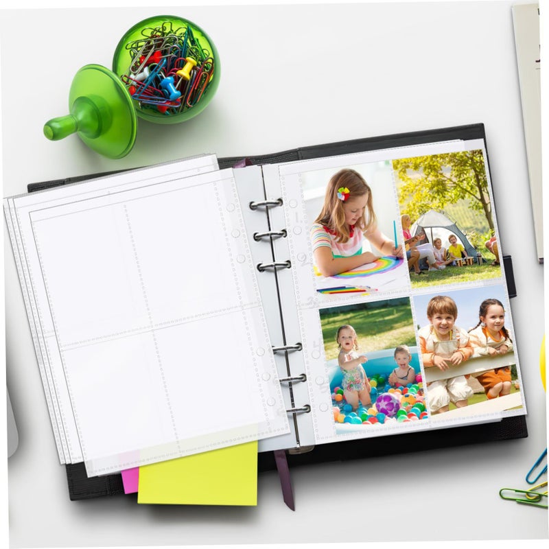 50pcs Clear Trading Card Sleeves Binder Pages For Photos Display - Image 4