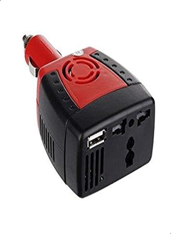 Portable Car Power Inverter USB Charger (150W DC 12v to AC 220v)