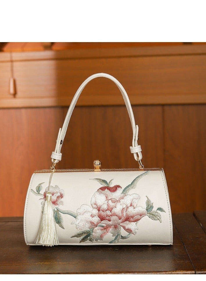 Embroidered Tassel Bag, Chinese Banquet Style Handbag  - Image 1