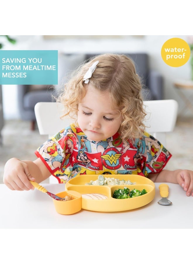 Bumkins Bibs - Toddler Bibs, Waterproof, Large for 1-3 Years, Short Sleeve - Image 2