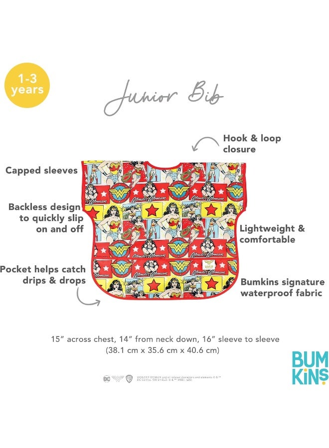 Bumkins Bibs - Toddler Bibs, Waterproof, Large for 1-3 Years, Short Sleeve - Image 5