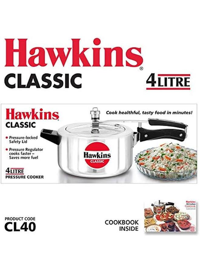 هوكينز قدر ضغط ألمنيوم كلاسيك 4 لتر فضي - Image 2