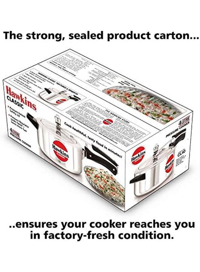 هوكينز قدر ضغط ألمنيوم كلاسيك 4 لتر فضي - Image 4