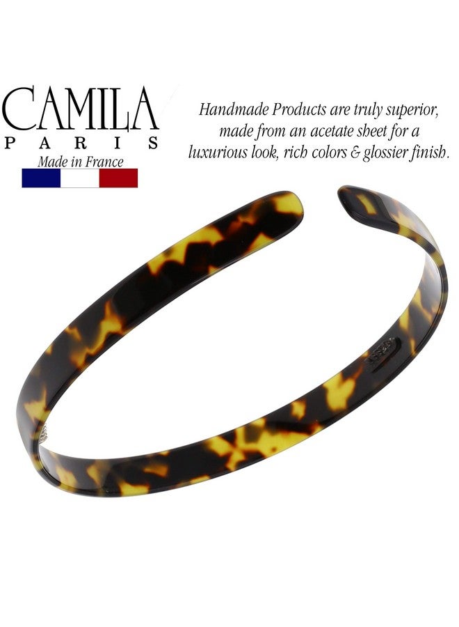 Camila Paris CP2003 French Headband for Women, Handmade Tokyo, Strong Hold Grip Women's Hair Band, Ligth and Very Flexible, No Slip and Durable Styling Girls Hair Accessories, Made in France - Image 3