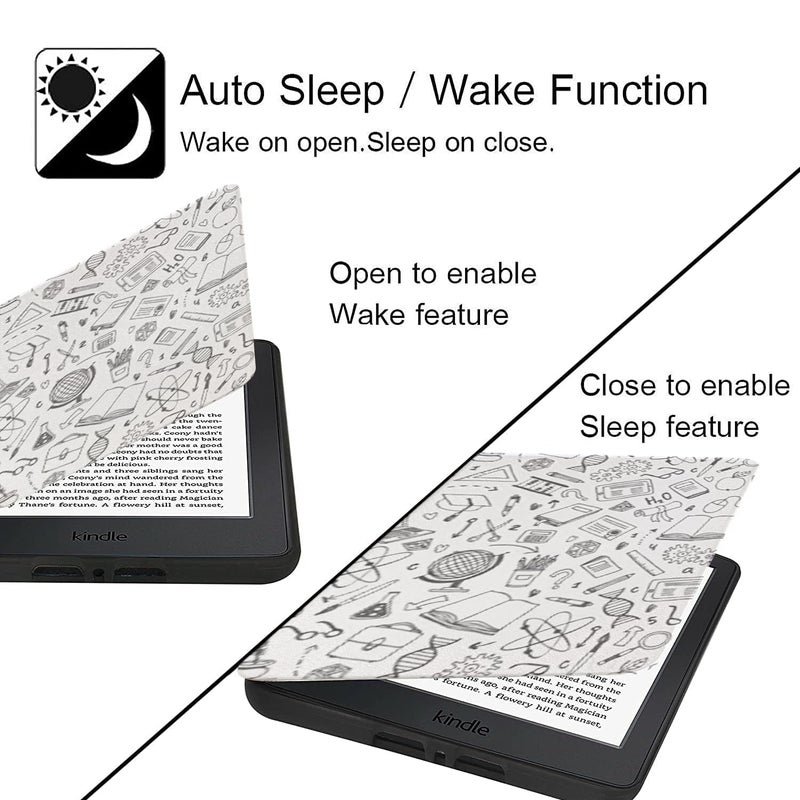 Moca Case for Kindle Paperwhite 12th Gen 7" (2024) & Kindle Colorsoft 7" (2025), Slim PU Leather Cover with Auto Wake/Sleep, Magnetic Closure, Lightweight (College) - Image 3