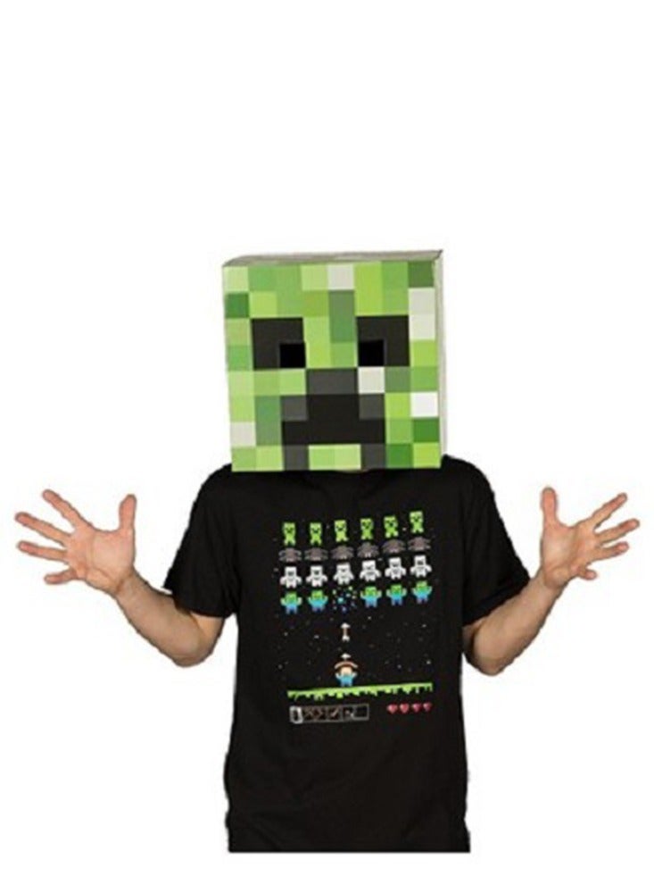 Minecraft  Creeper head paper box, Carton headgear, Toy Accessories performance decoration performance props - Image 1