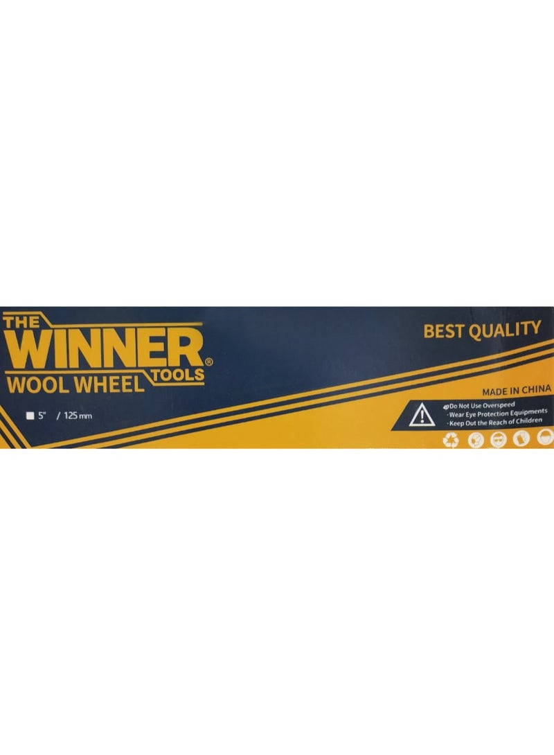 THE WINNER TOOLS 5 Inch Wool Polishing Wheel 125mm Buffing Pad for Car Polisher Machine Soft Wool Buff Pad - Image 4