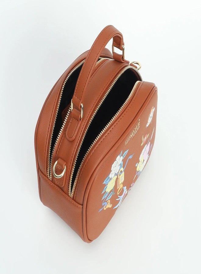 HAMSTER London Millionaire Victoria Handbag With Sling - Camel - Image 2