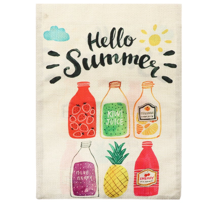 Sublimation Yard Flags Garden Flag Summer Party Decoration Linen Material 1Pc - Image 1