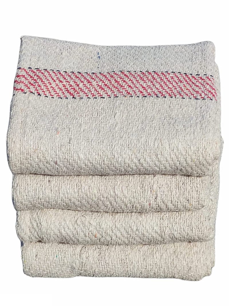 Rose Gold Cotton Floor Cleaning ClothFloor DusterPocha 600 GSM Off White Large Size 30x30 inch 4 - Image 1