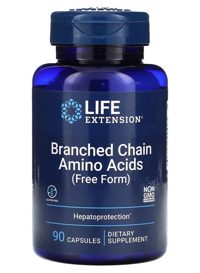 Branched Chain Amino Acids Free Form 90 Capsules