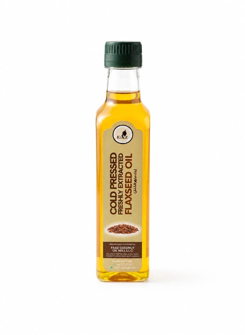FAAZ Cold Pressed Flaxseed Oil  | 100% Pure & Natural | Rich in Omega-3 - Image 1