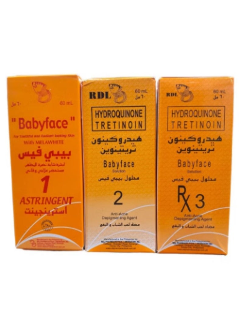 Baby Face Set Hydroquinone Clear Tretinoin Solution 60ml - pzsku/Z4EF017E554881D654AA9Z/45/_/1735837874/23111156-046a-4c78-a3f1-e68587d1efb7