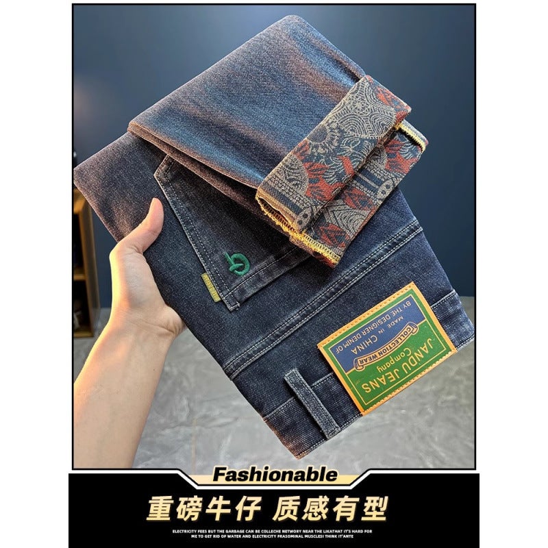 Unisex Classic Denim Jeans Loose Fit Daily Outdoor Wear - Image 2