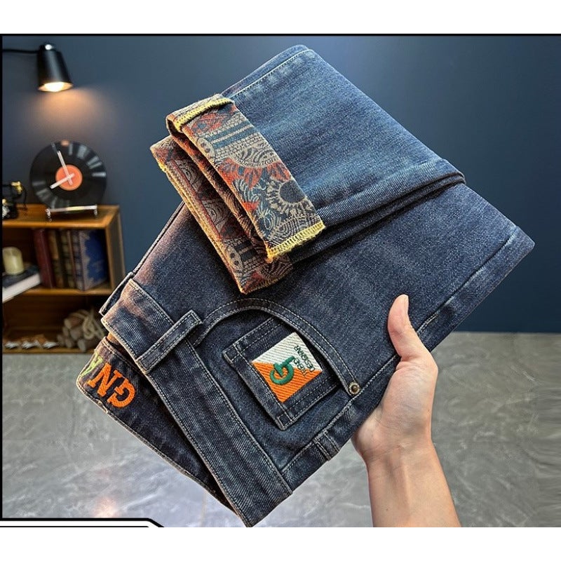 Unisex Classic Denim Jeans Loose Fit Daily Outdoor Wear - Image 1