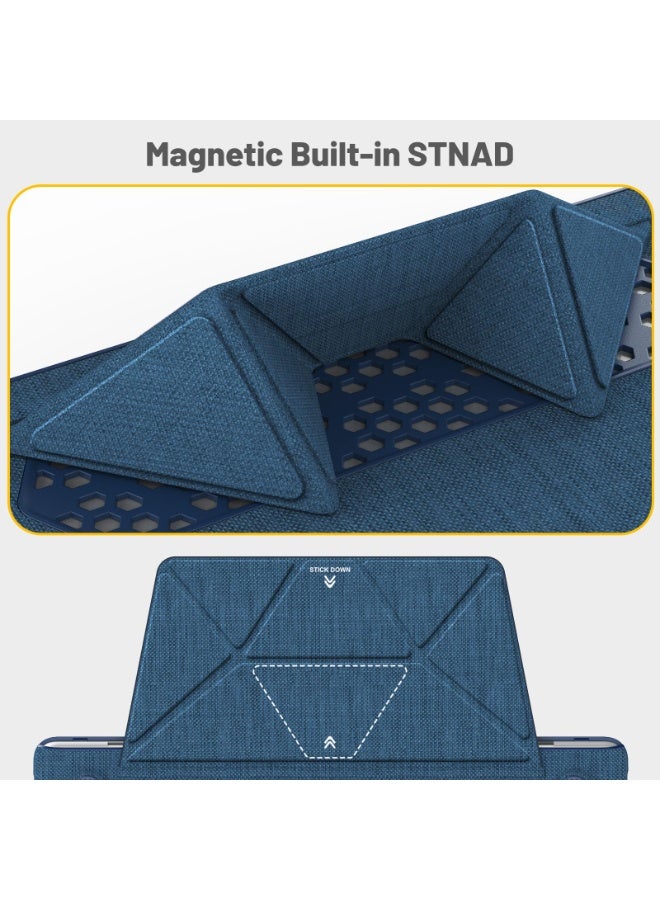 general Case for MacBook Pro 16 Inch Case, 2024-2021 M4 M3 M2 M1 Pro/Max, Compatible A3186 A3403 A2991 A2780 A2485, Foldable Stand and Mouse Pad/Bag, Plastic Hard Shell, Woven Fabric Protective Cover - Image 2