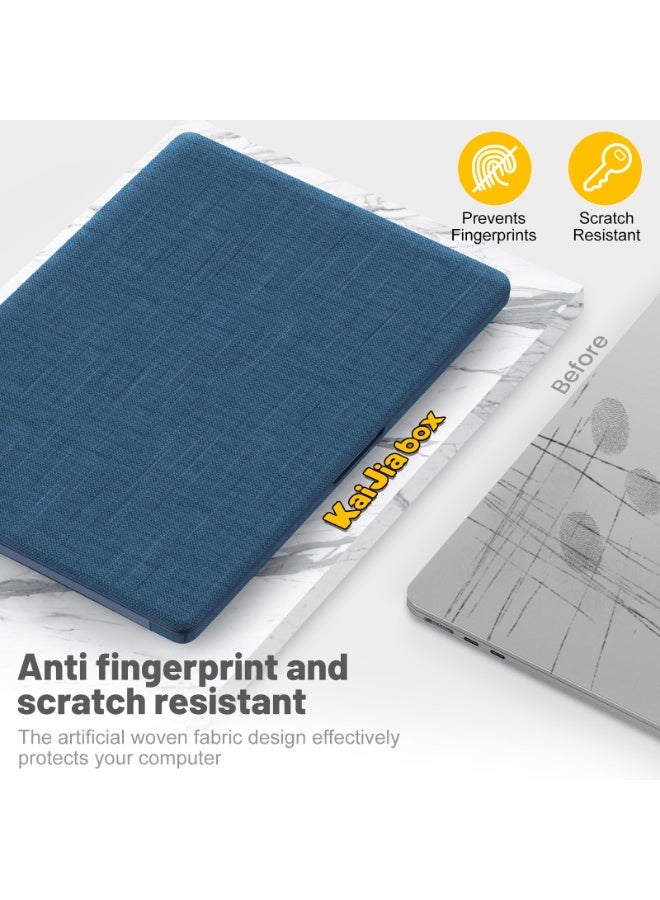 general Case for MacBook Pro 16 Inch Case, 2024-2021 M4 M3 M2 M1 Pro/Max, Compatible A3186 A3403 A2991 A2780 A2485, Foldable Stand and Mouse Pad/Bag, Plastic Hard Shell, Woven Fabric Protective Cover - Image 4