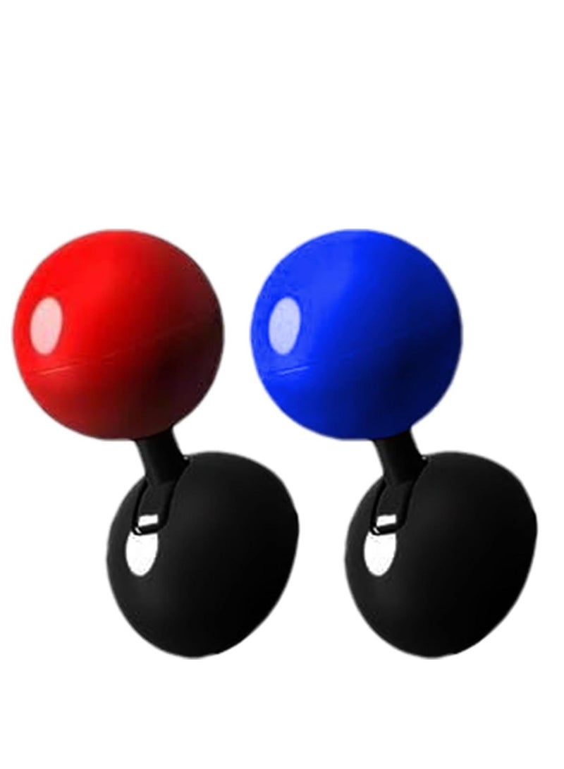 Zikra 2Pcs Car Push Button Rocker, Push to Start Button Rocker, Car OneButton Start Lever, Ignition Switch, Car Push Start Button Cover, Car Engine Button Joystick, Car Decorative Accessories, Blue and Red - Image 1