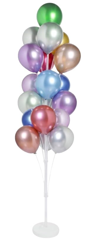 Atpata Funky 6 Feet Tall 1pc. Balloon Stand for Party Decoration Kit – Balloon Column Stand with 21 Balloon Holders, Reusable Base & Rod Set for Birthday Baby Shower Wedding Anniversary Party Decor - Image 5