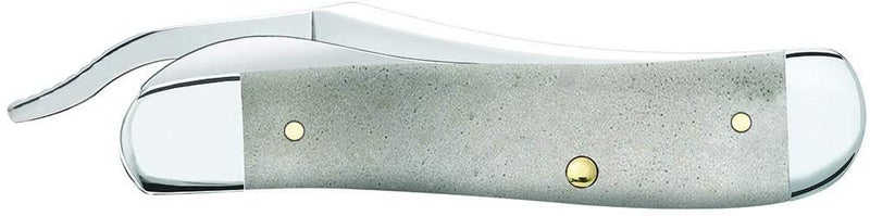 Case XX WR Pocket Knife RussLock Natural Smooth Bone W/Shield Item #22432 (61953L SS) 4 1/4 inches Closed - Image 3