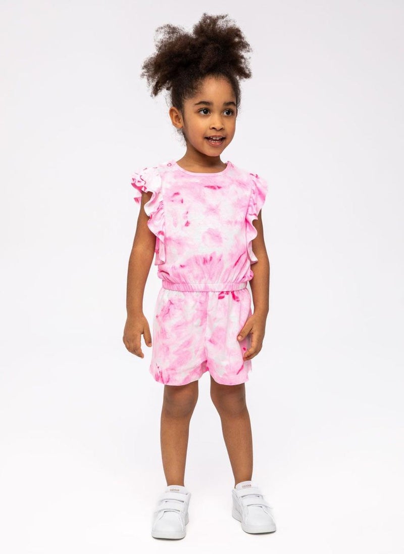 MINOTI Teen Girls Sleeveless Playsuit With Ruffle Detail  - Image 1