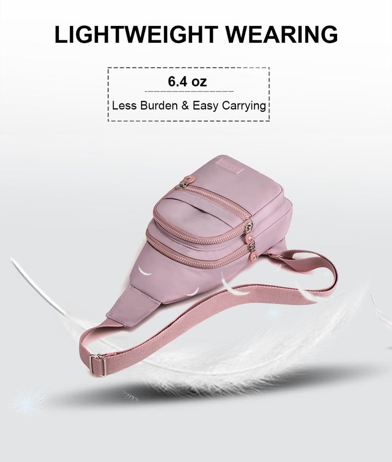 Hiflyer Sling Bags Crossbody Bags for Women Trendy, Fanny Packs for Women Cross Body, Sling Bag Crossbody Purse (Pink) - Image 5