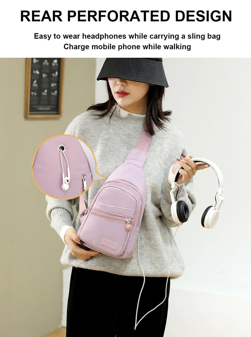 Hiflyer Sling Bags Crossbody Bags for Women Trendy, Fanny Packs for Women Cross Body, Sling Bag Crossbody Purse (Pink) - Image 3