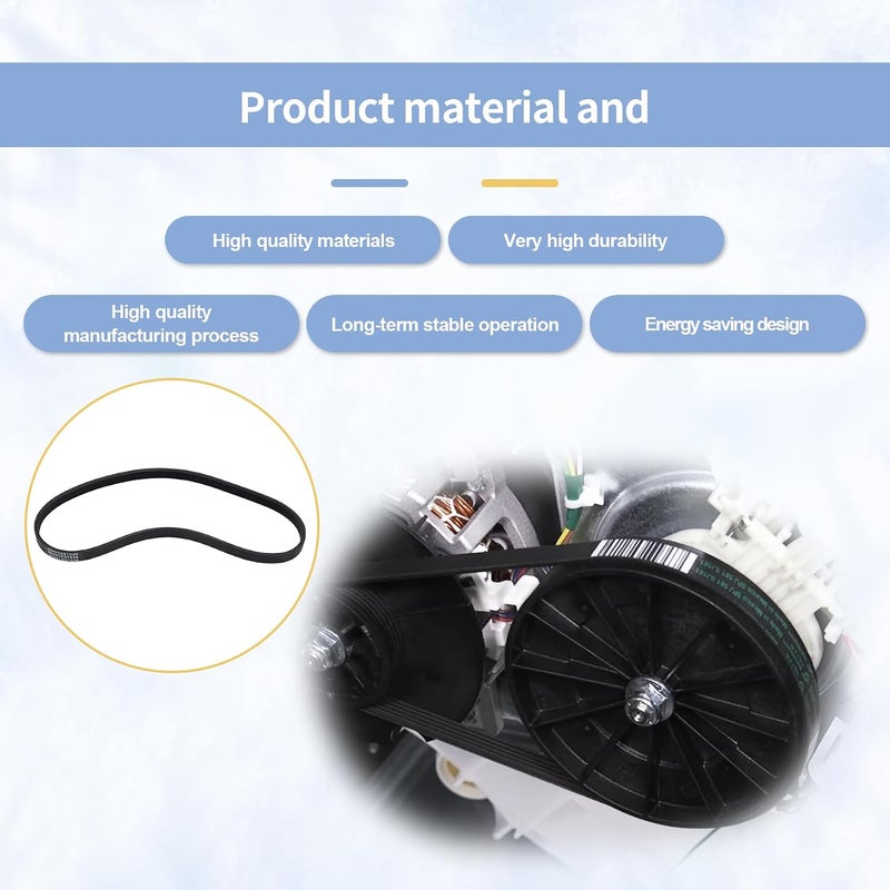 yrjns WH01X27538 Washer Drive Belt Replacement for GE, Hotpoint Clothes Washing Machine Parts AP6328256, PS12299369, 4587903, 290D1101P005-5 Pack - Image 5