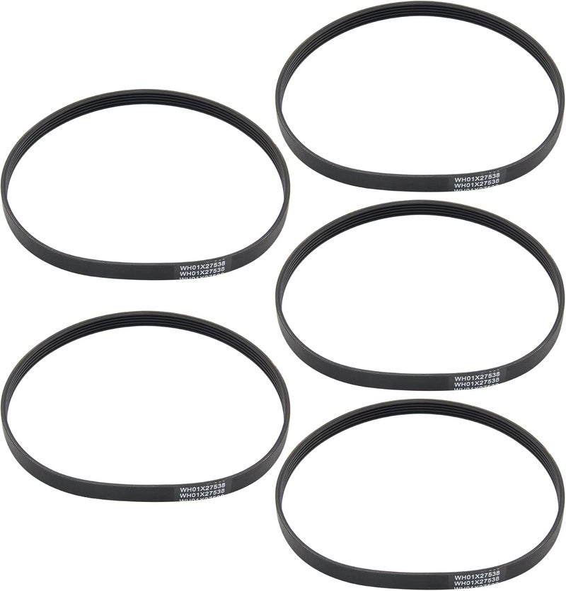 yrjns WH01X27538 Washer Drive Belt Replacement for GE, Hotpoint Clothes Washing Machine Parts AP6328256, PS12299369, 4587903, 290D1101P005-5 Pack - Image 1