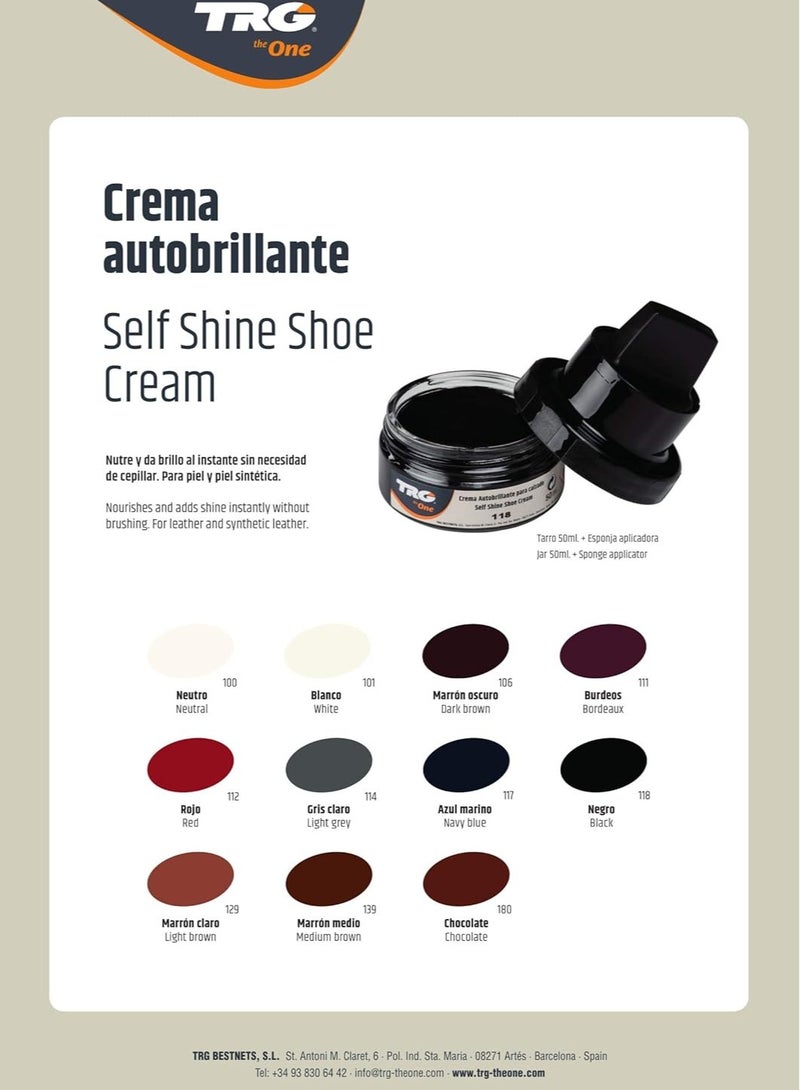 TRG Self Shine Shoe Cream # 106 Dark Brown - Image 3