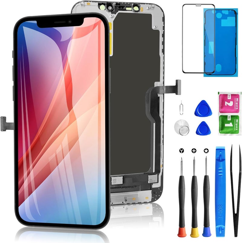 Diykitpl for iPhone 12 Pro Max Screen Replacement 6.7 Inch, 3D Touch LCD Digitizer Screen for A2342, A2411, A2412, A2410 with Repair Tools Kit+Screen Protector+Waterproof Frame - Image 1