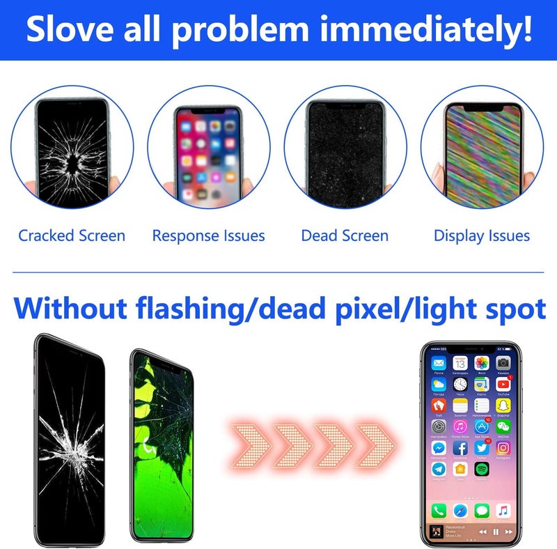 Diykitpl for iPhone 12 Pro Max Screen Replacement 6.7 Inch, 3D Touch LCD Digitizer Screen for A2342, A2411, A2412, A2410 with Repair Tools Kit+Screen Protector+Waterproof Frame - Image 5