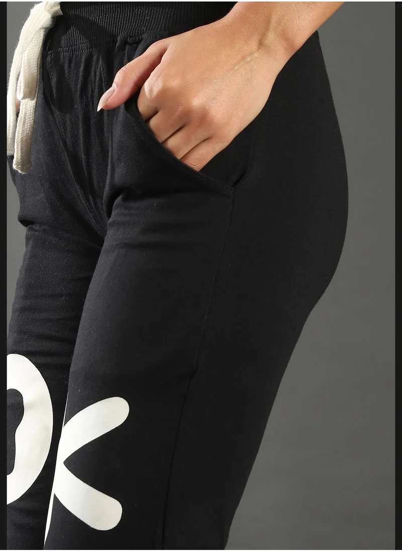 Campus Sutra Elastic Waist Jogging Pants