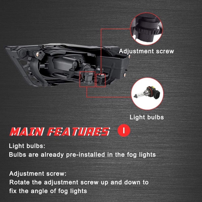 A ABIGAIL Fog Lights for Honda Civic Sedan 2009-2011 - Image 5