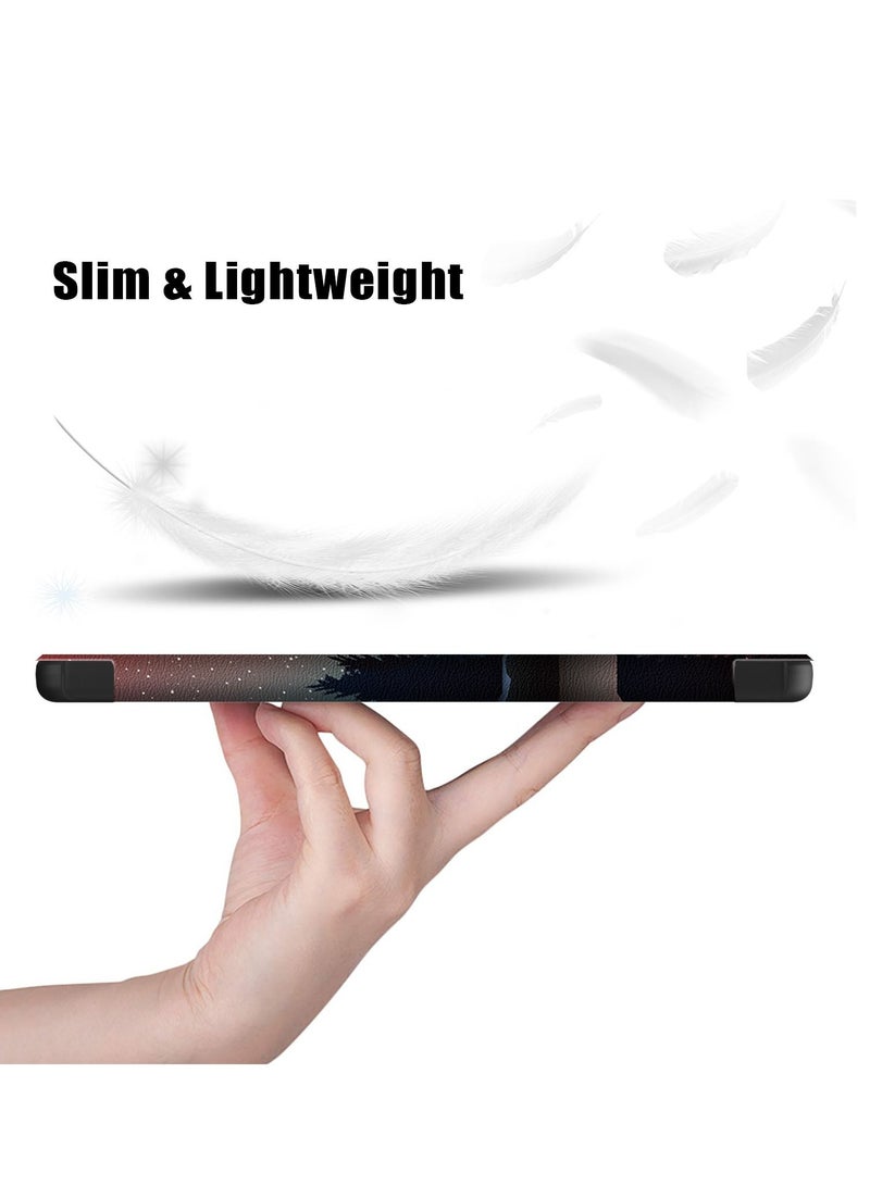 Tablet PC Case Case for Lenovo Tab M8 4th Gen TB-300FU Tri-Fold Smart Tablet Case Hard PC Back Shell Slim Case Multi- Viewing Angles Stand Hard Shell Folio Case Cover Tablet PC Bag(dream deer) - Image 2