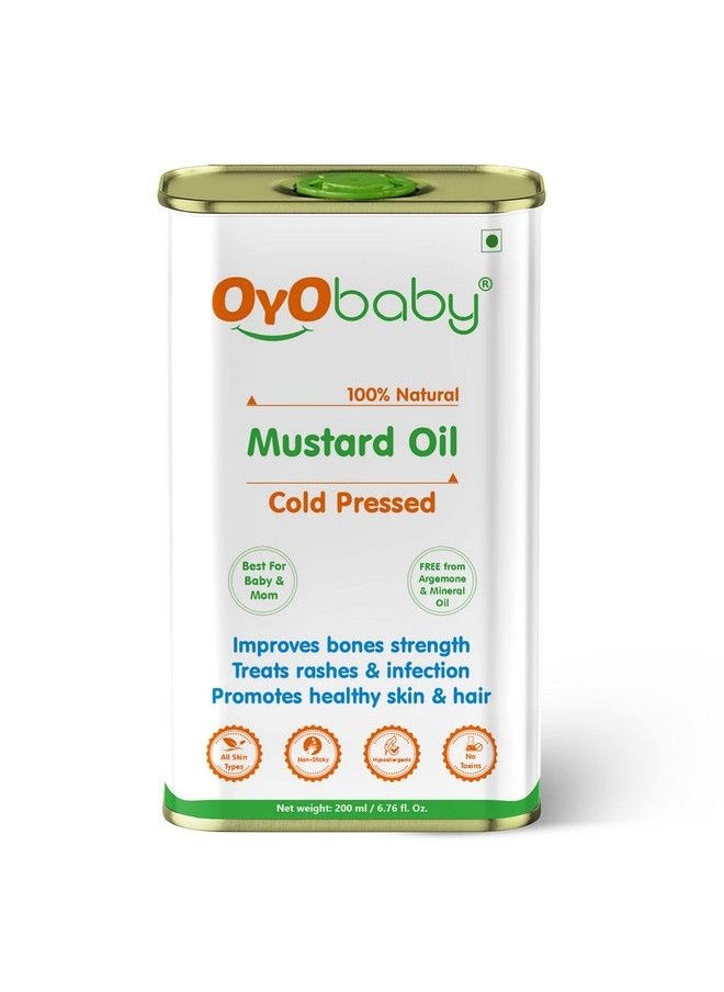 OYO BABY Baby Care Oils (Mustard Oil 200 Ml (Pack Of 1))  - Image 1